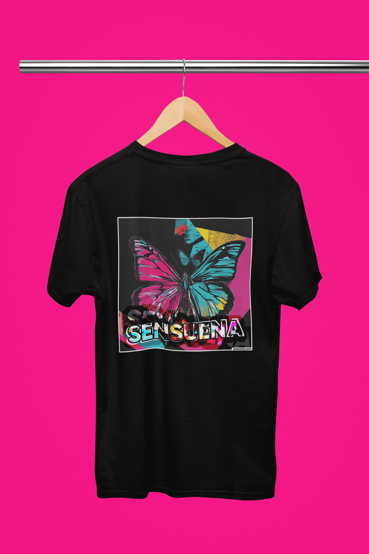 "SENSUENA BUTTERFLY" - BIG PRINT Premium Bio T-Shirt / klassisch, oversized