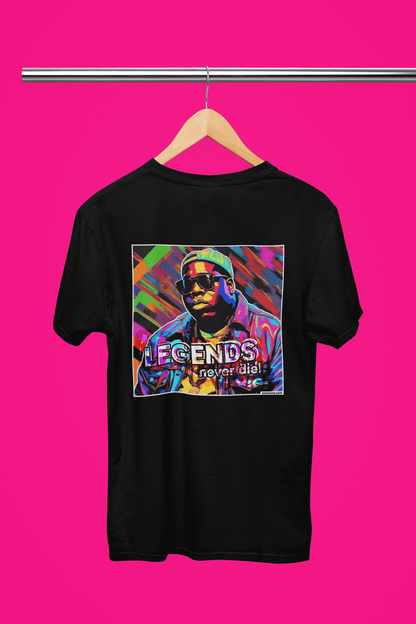 "LEGENDS NEVER DIE EASTCOAST" - BIG PRINT Premium Bio T-Shirt / klassisch, oversized