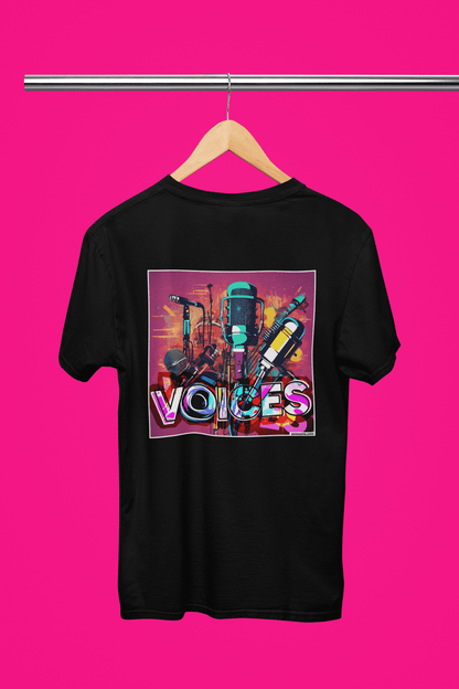 "VOICES" - BIG PRINT Premium Bio T-Shirt / klassisch, oversized