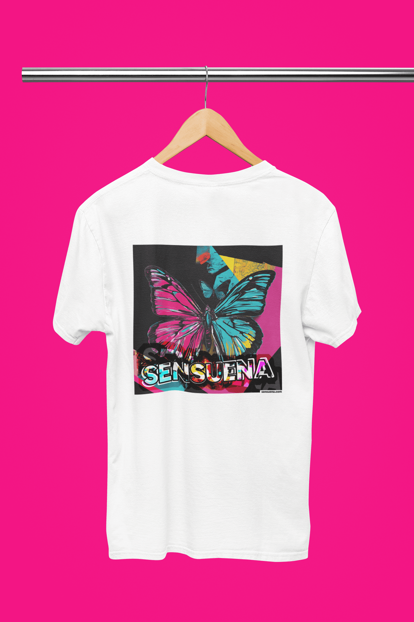 "SENSUENA BUTTERFLY" - BIG PRINT Premium Bio T-Shirt / klassisch, oversized