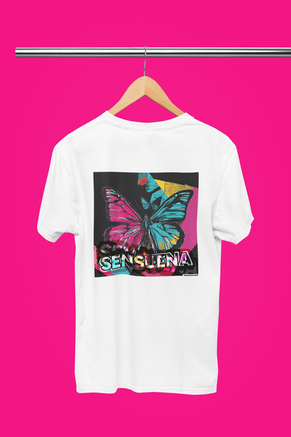 "SENSUENA BUTTERFLY" - BIG PRINT Premium Bio T-Shirt / klassisch, oversized