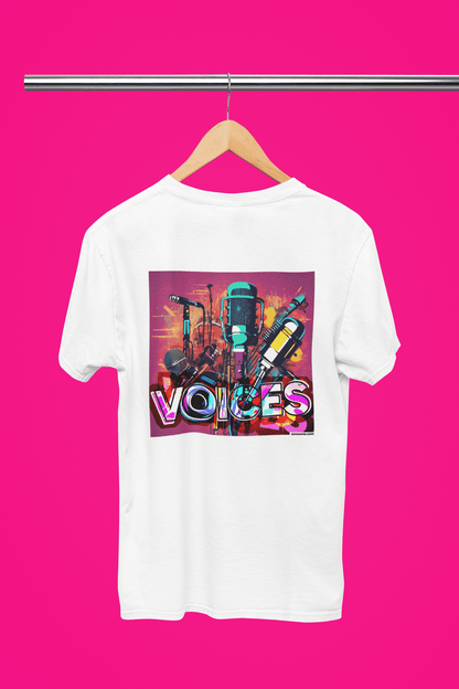 "VOICES" - BIG PRINT Premium Bio T-Shirt / klassisch, oversized