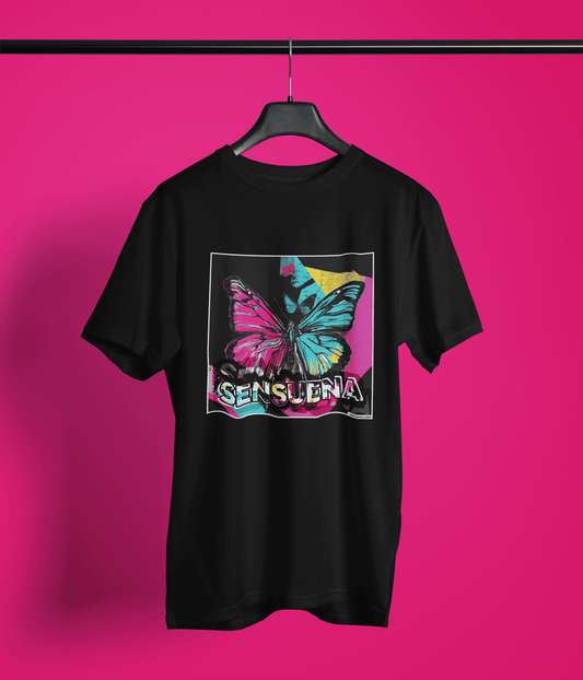 "SENSUENA BUTTERFLY" - BIG PRINT Premium Bio T-Shirt / klassisch, oversized