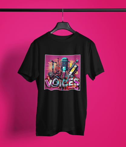 "VOICES" - BIG PRINT Premium Bio T-Shirt / klassisch, oversized