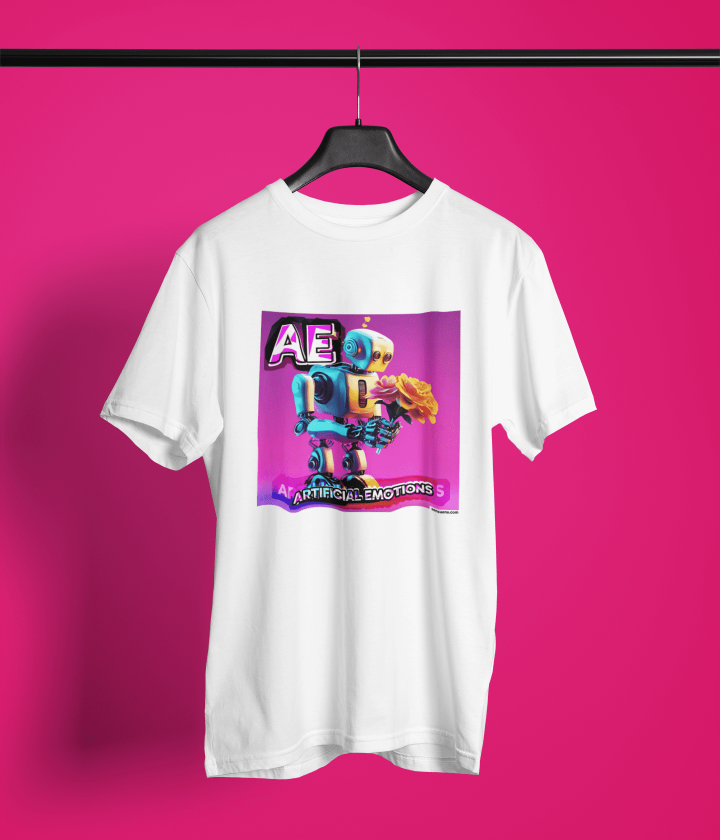 "ARTIFICIAL EMOTIONS" - BIG PRINT Premium Bio T-Shirt / klassisch, oversized