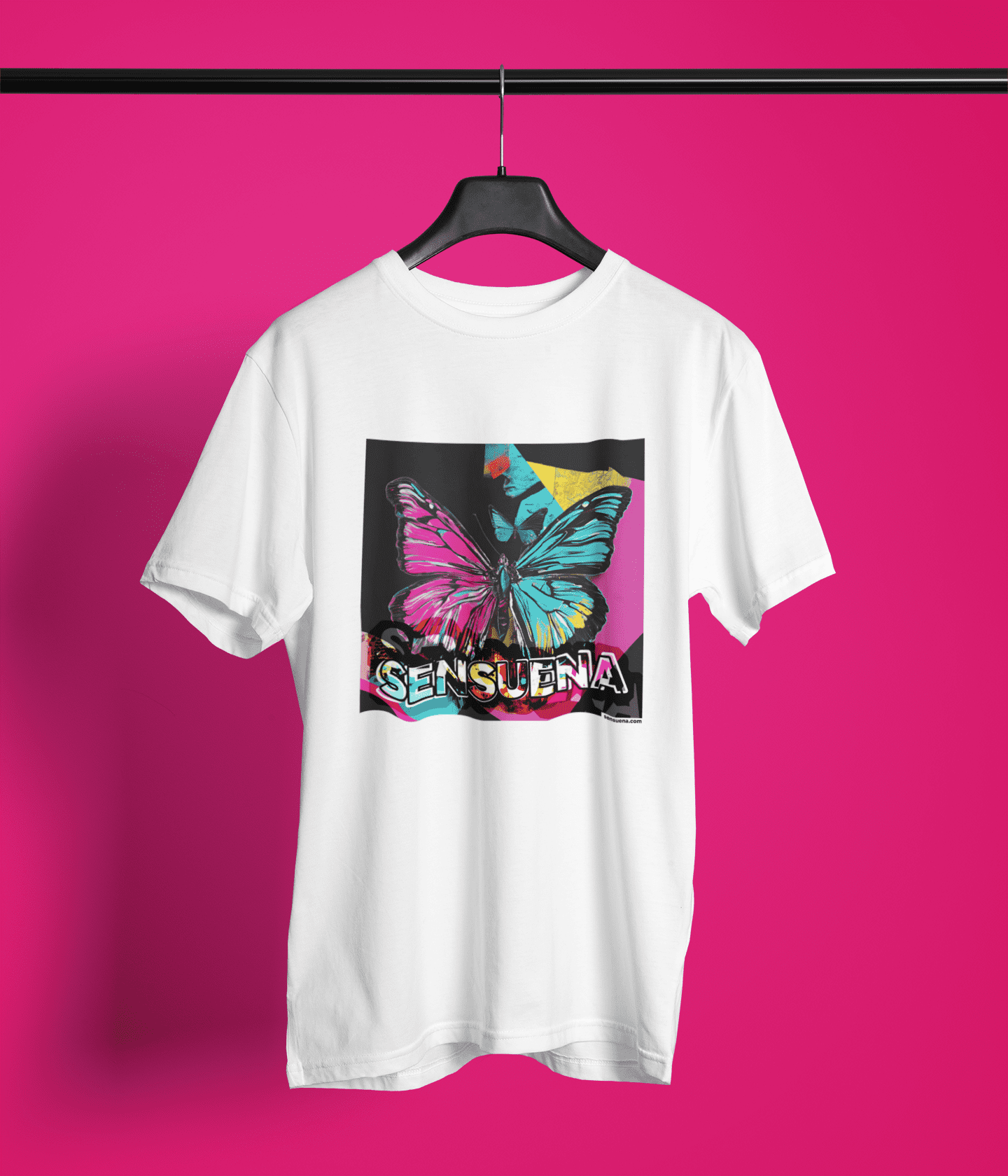 "SENSUENA BUTTERFLY" - BIG PRINT Premium Bio T-Shirt / klassisch, oversized