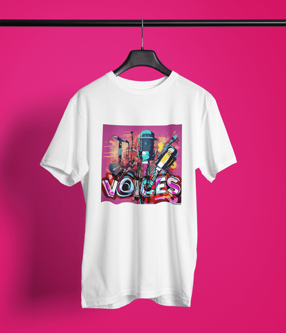 "VOICES" - BIG PRINT Premium Bio T-Shirt / klassisch, oversized