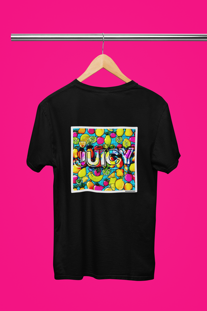 "JUICY FRUITS" - BIG PRINT Premium Bio T-Shirt / klassisch, oversized