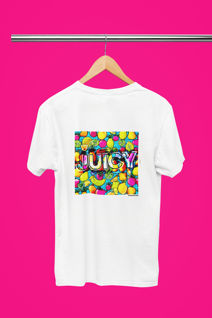 "JUICY FRUITS" - BIG PRINT Premium Bio T-Shirt / klassisch, oversized