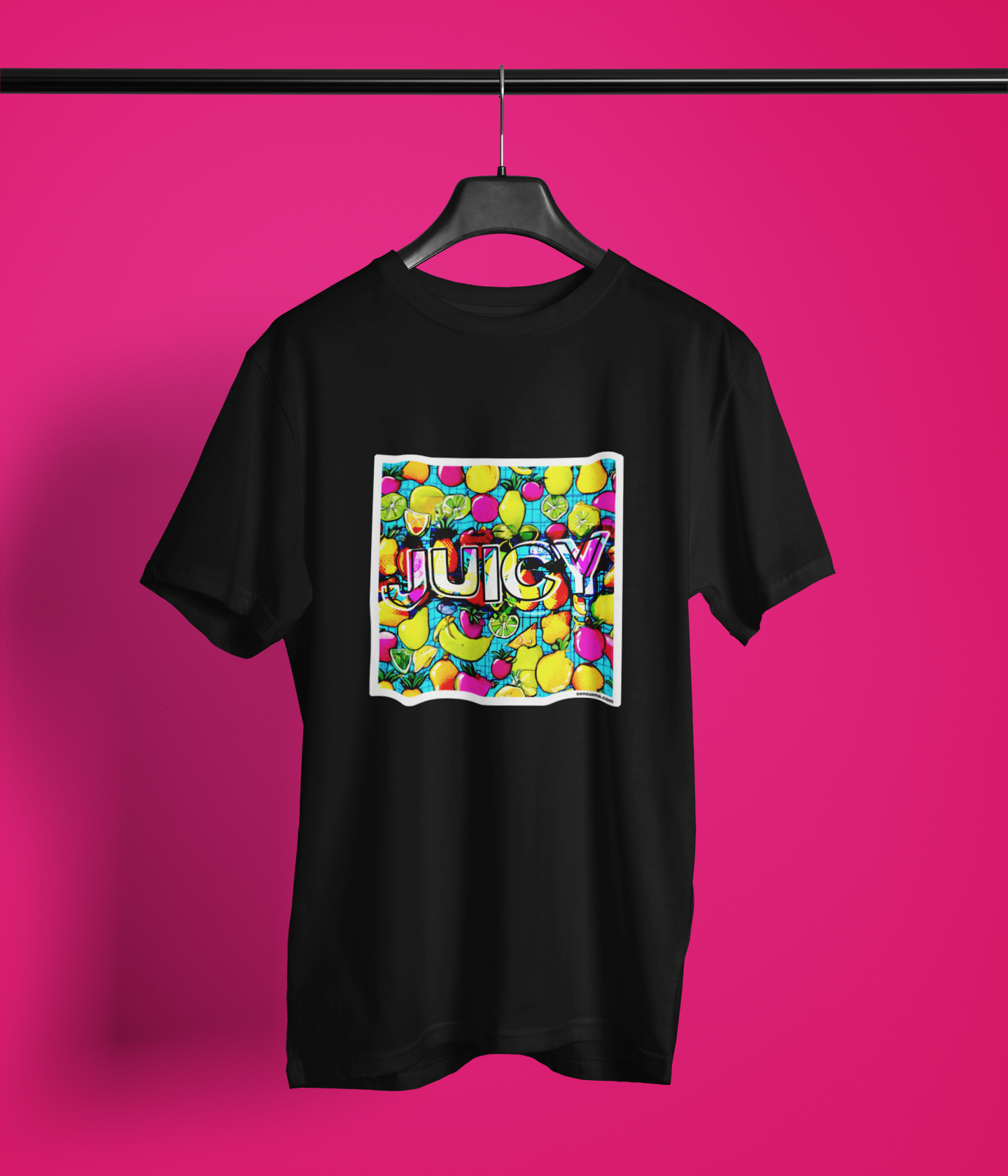 "JUICY FRUITS" - BIG PRINT Premium Bio T-Shirt / klassisch, oversized