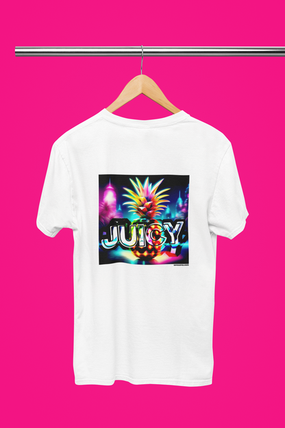 "JUICY PINEAPPLE" - BIG PRINT Premium Bio T-Shirt / klassisch, oversized