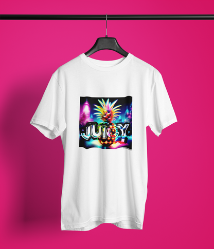 "JUICY PINEAPPLE" - BIG PRINT Premium Bio T-Shirt / klassisch, oversized