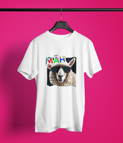 "MÄH" - BIG PRINT Premium Bio T-Shirt / klassisch, oversized