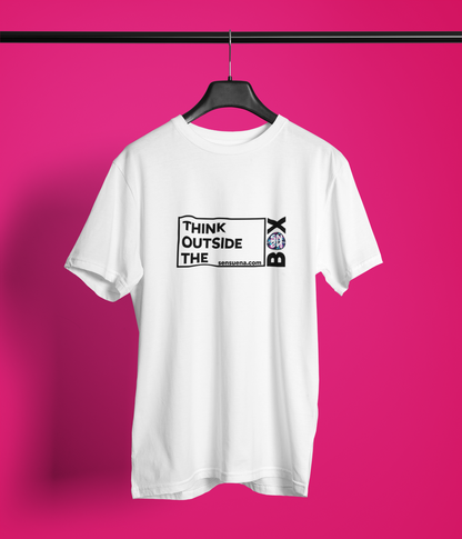 "THINK OUTSIDE THE BOX" - Premium Bio T-Shirt / klassisch, woman, oversized