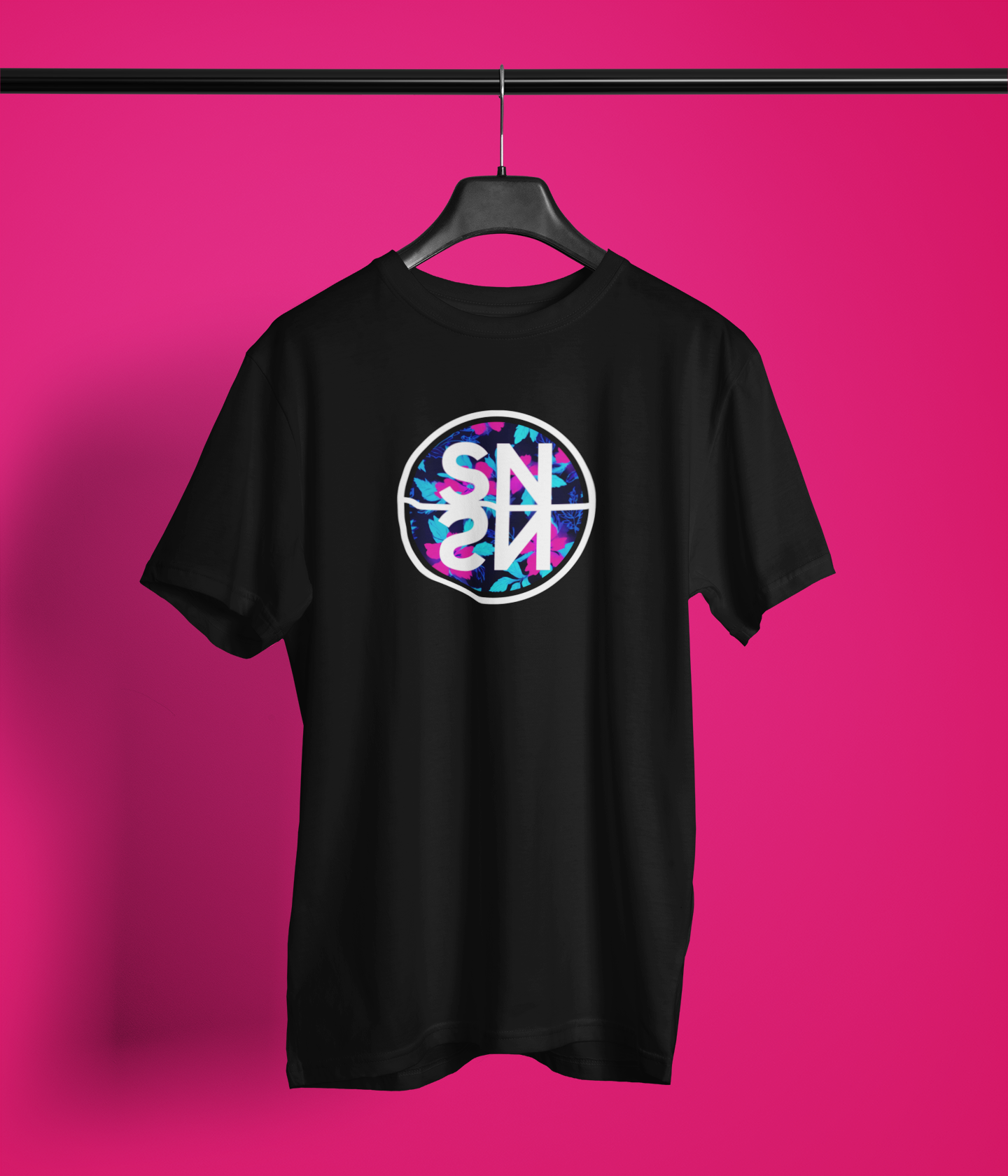 "SNSN FLOWER" - BIG PRINT Premium Bio T-Shirt / klassisch, oversized