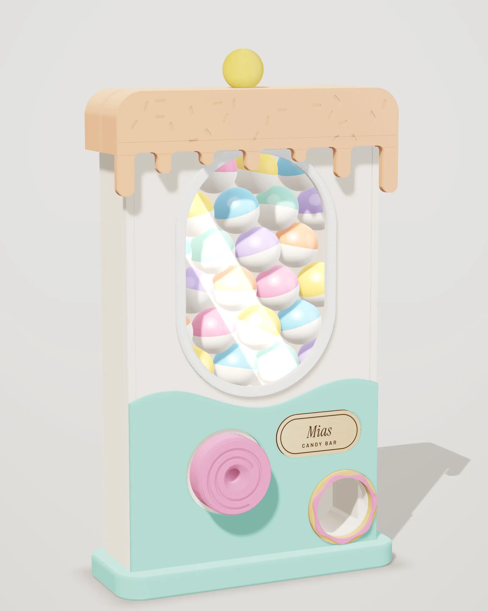 Kapselautomat Candy Bar, Schrägansicht (Visualisierung)